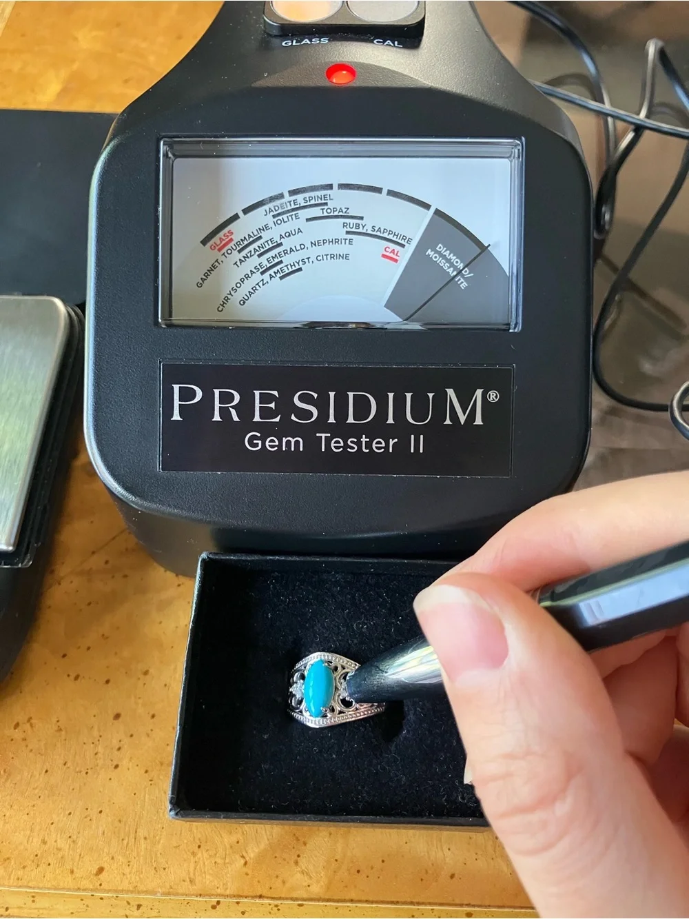 Sleeping Beauty Turquoise Diamond Ring Size 7